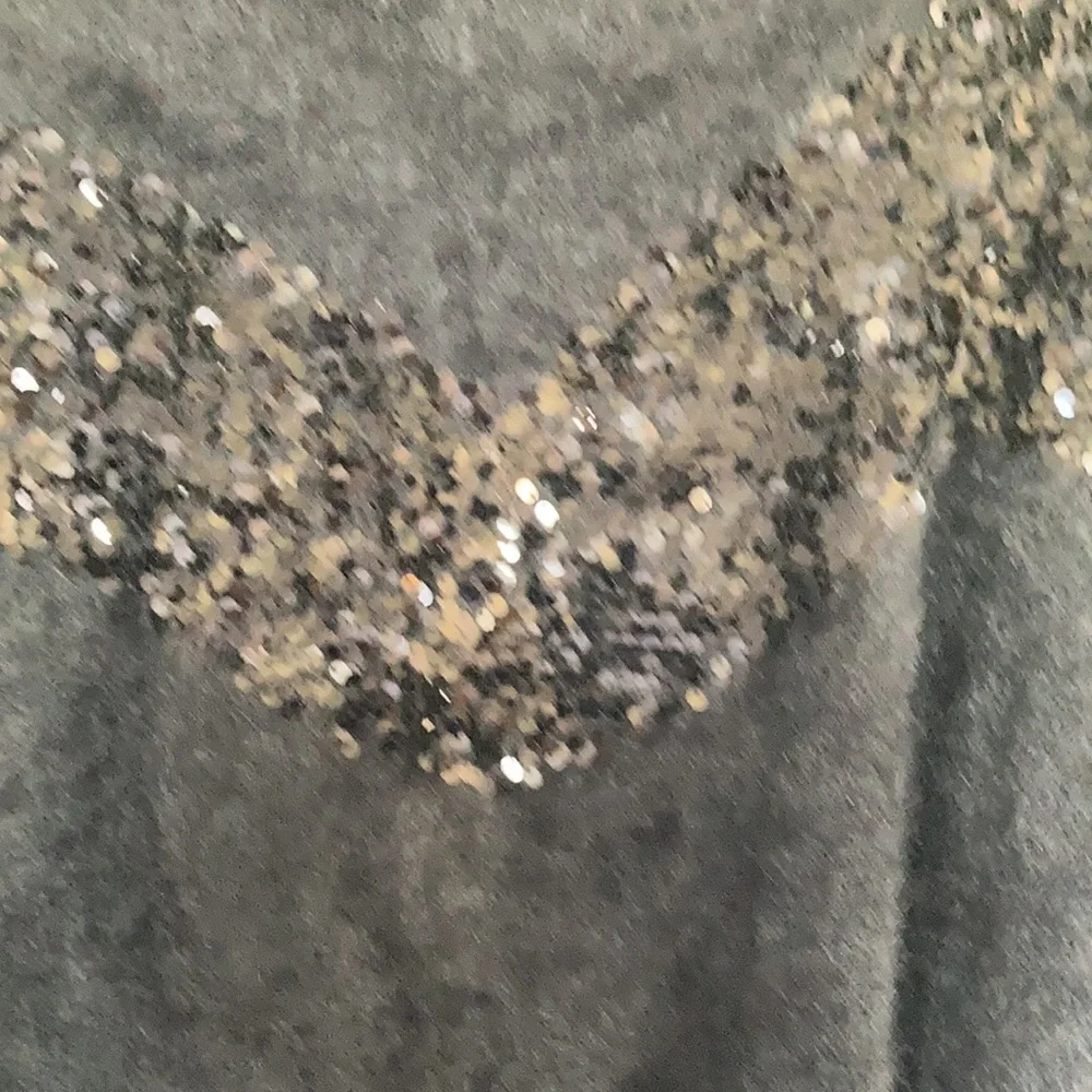 Relist 2/15 ❌ Cara Santana x Nine West black sweater w sequin chevron stripe XL - Picture 14 of 14